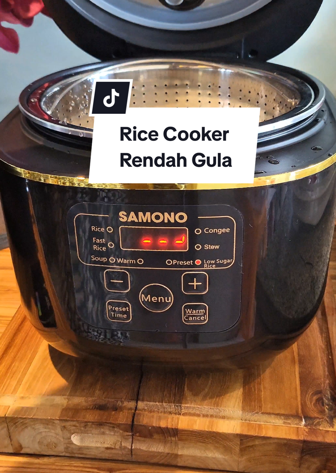 Masak Nasi Low Carbo dan Rendah Gula dengan Samono Smart rice cooker #ricecooker #smartricecooker #samono #megiccom #nasirendahgula #healthy #healthylifestyle 