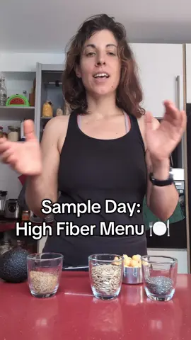 SAMPLE HIGH FIBER DAY It's easier than one might think to get 30 grams or more of fiber per day. Here's a good example. I'll get a list of high fiber foods on my website for FREE download very soon, for your reference. #Fiber #Fibre #Nutrition #DigestiveHealth #Dietitian #HighFiber #Nutritionist #nourishwithdaryl #fyp 