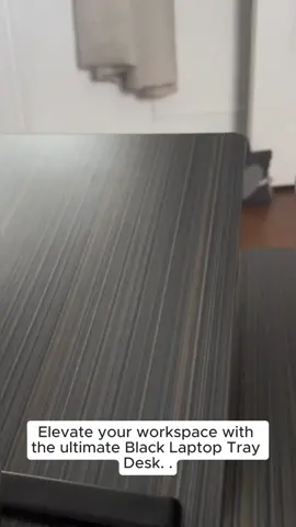 Black Laptop Tray Desk with Adjustable angle	#PortableDesk#WorkFromHome#HomeOfficeSetup#LaptopStand