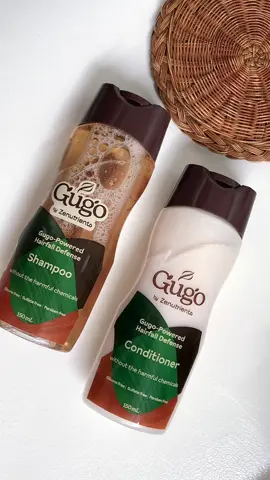 Gugo by Zenutrients - Shampoo & Conditioner Duo with all natural ingredients! Hairfall Defense without the harmful chemicals 🤎💚 #gugo #gugoshampoo 
