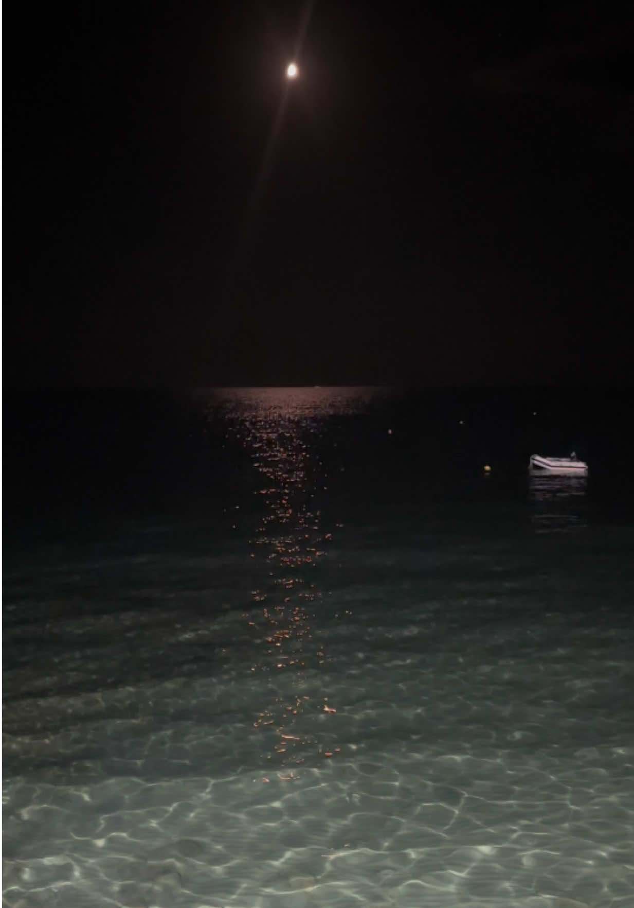 #moon #sea #beachvibes #night #greece 