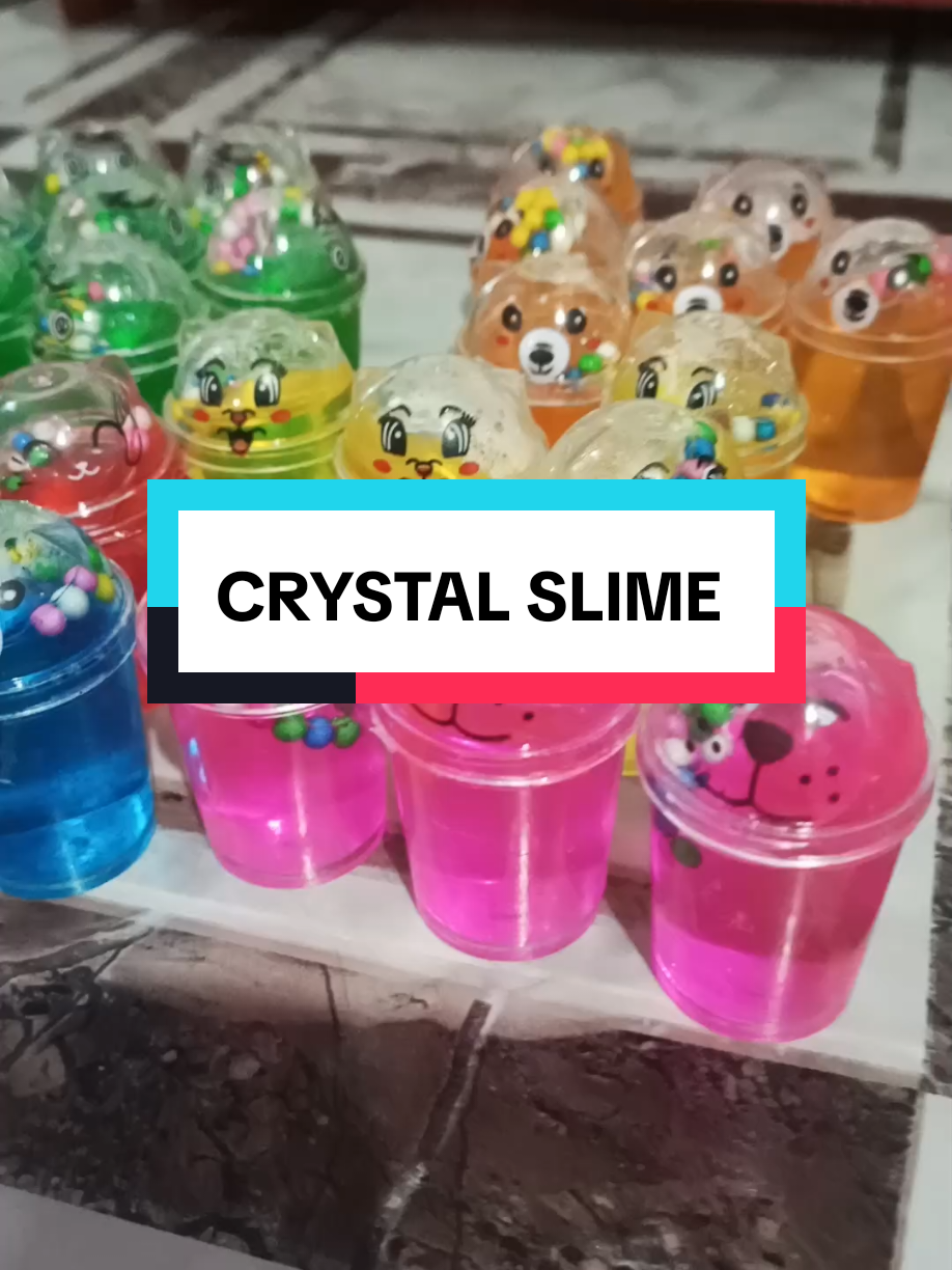 CRYSTAL SLIME ❤️❤️❤️ #crystalslime #slime #sarisaristore #lootbagfiller #giveaways 