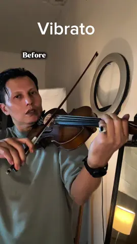Latihan vibrato supaya gesekan selaras dengan getaran tangan kiri saat vibra . Tempelkan biola Kedinding ( wall ) supaya biola stabil ( keep violin steady ) #violin #violinlesson #violinvibrato #violintechnique 