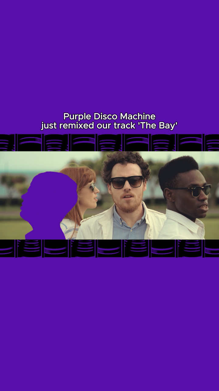 Our track 'The Bay' just got a remix from @Purple Disco Machine that’s equal parts as sleek as it is shiny. It’s less Devon beach, more high-end marina. Check it out through the link in bio if you fancy. #metronomy #thebay #theenglishriviera #remix #purplediscomachine