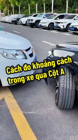 Cách nhìn khoảng cách trong xe qua Cột A. Áp dụng cho từng trường hợp cụ thể nhé anh em. #laixe #hoclaixe #laixeoto #laixeantoan 