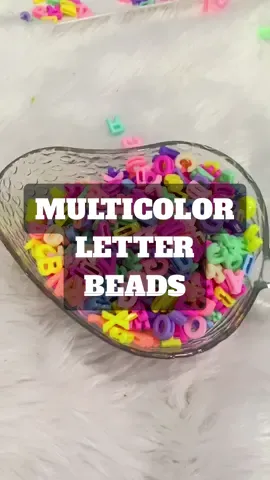 Multicolor Random Letter Beads #acrylicalphabet #letters #multicolorbeads #letterbeads 
