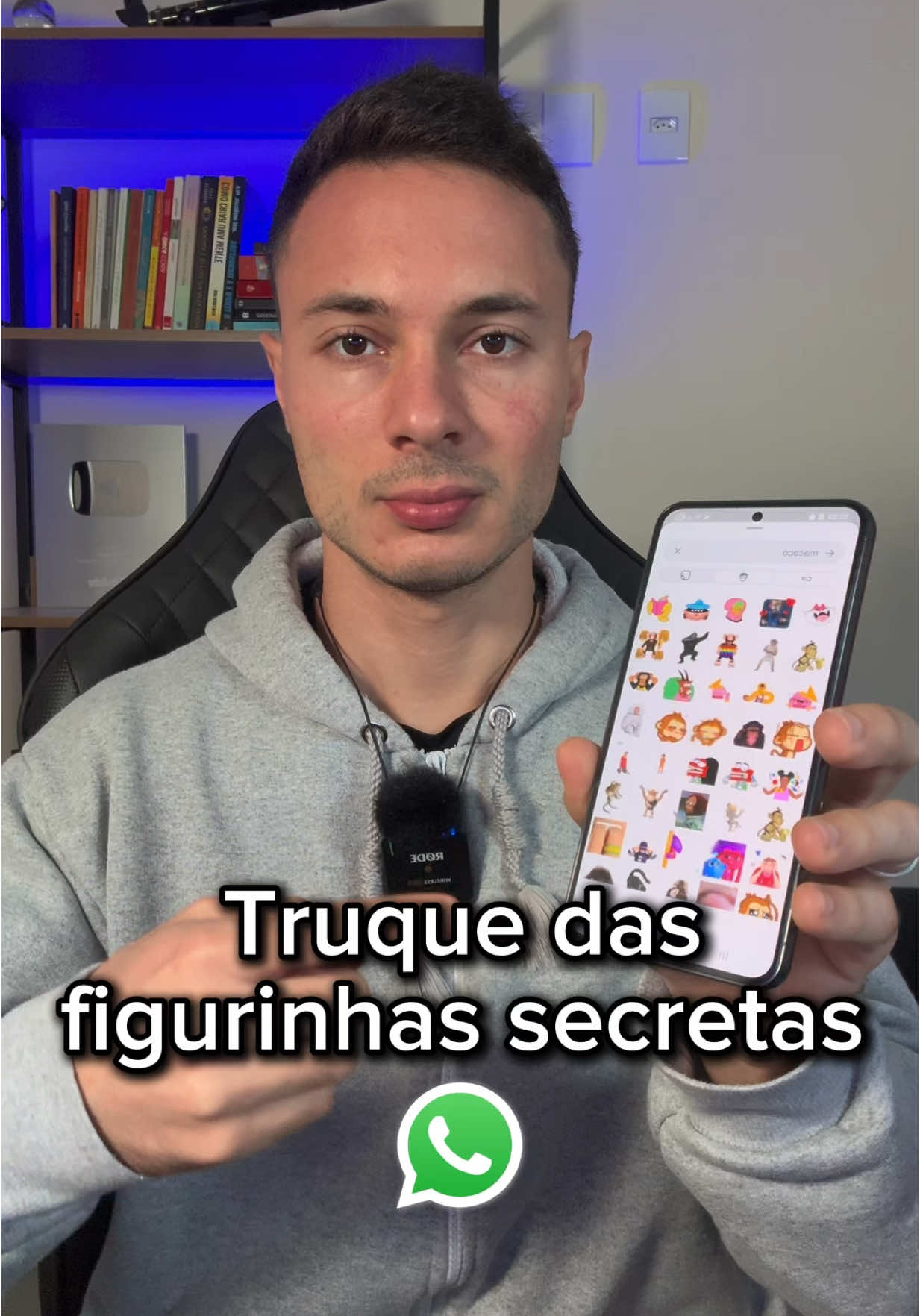 Truque das figurinhas secretas do WhatsApp  . . . #dicas #whatsapp #celular 