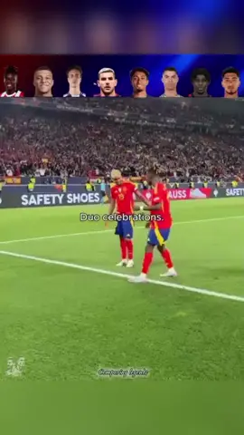Best football dual celebration 🥶😯#celebrationfootball #footballdance #bestgoals #lamineyamal#insane 