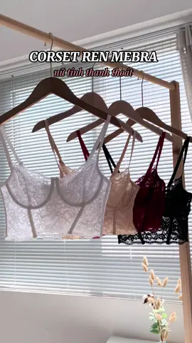 Corset ren siêu đẹp và dễ mặc ạ #mebra #dolot #lingerie #noiy #corset #croptopren 