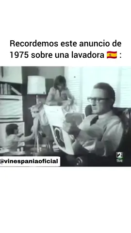 Recordemos este anuncio de 1975 sobre una lavadora 🇪🇦 :