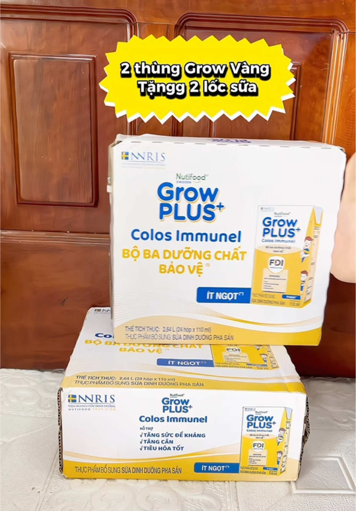 Grow Vàng hỗ trợ tiêu hóa khỏe, Tăng sức đề kháng vượt trội, hỗ trợ lên kí đều, cải thiện chiều caoo, trí não thị giác tốt ba mẹ tham khảo nhé #sữa #nutifoodgrow #growplus #growplusvang #immunel #tangsucdekhang #hotrotieuhoa 