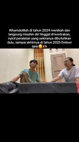 🥰🫶🏻 #unboxing #pasutri #perintis  #kontrakan #rumahidaman 