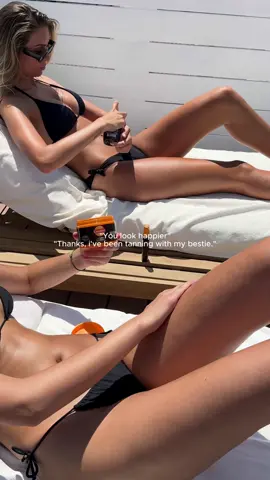 Our love language: tanning together. <3 Carroten proizvode pronađi na policama Bipe i Dm-a! #Carroten #tanningroutine #summertan #SPF #fyp