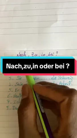 Weißt du, wann man „zu“, „nach“, „in“ oder „bei“ benutzt? 🤔 #Deutschlernen #Präpositionen #GrammatikB1 #AllemandFacile #TikTokLernen