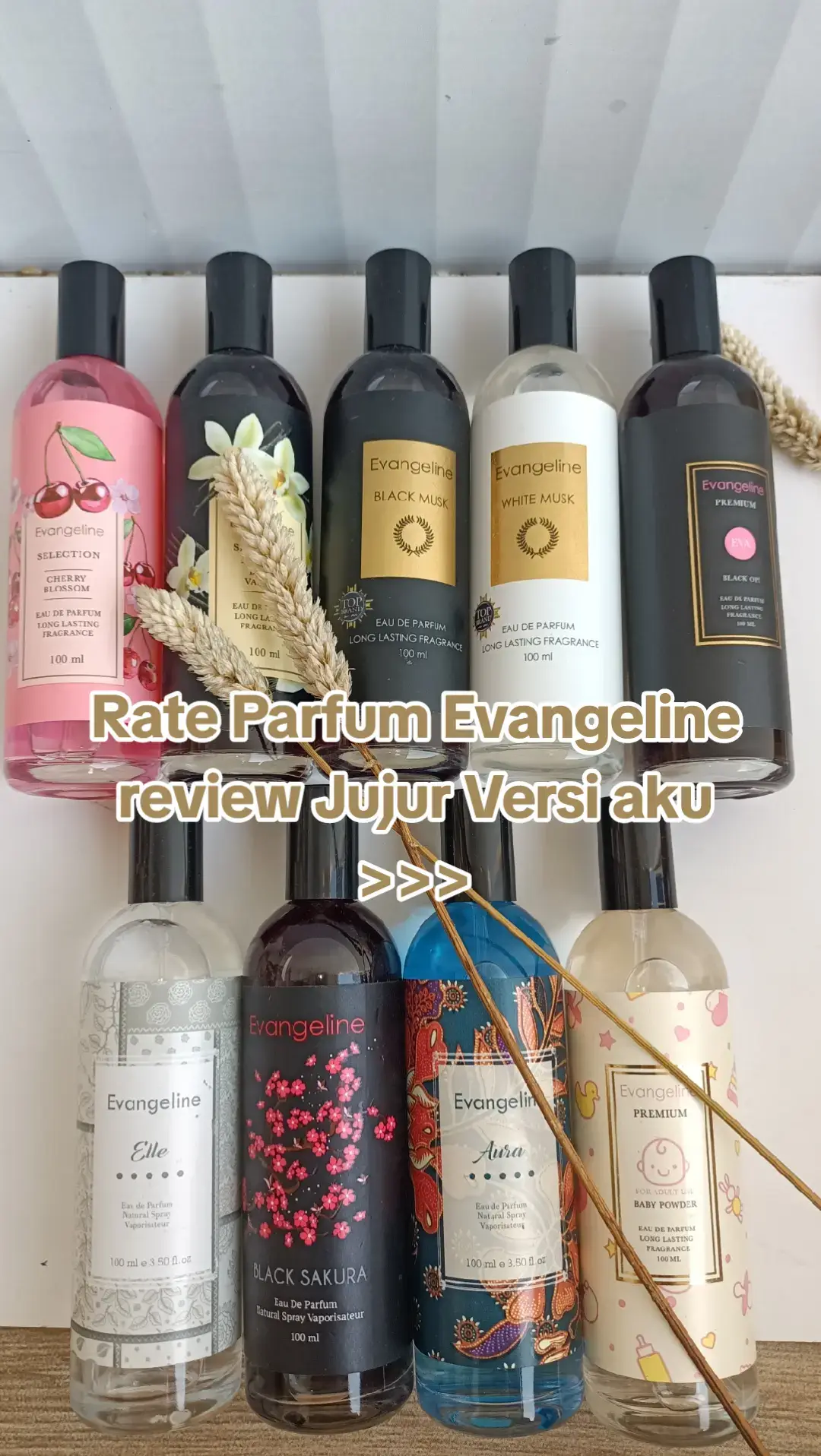 Guysss sedikit review dar iaku selama pemakaian yaa tpi dg harga segtu worth it bgt ketahanan 6-8 Jam ya ✨ Parfum evangeline mna yg jdi fav kalian ??? #evangeline #parfum #reviewparfum #evangelineparfum #parfumviral #parfumereccomended #masukberandafyp 