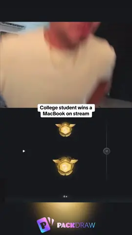 College student wins a MacBook on stream #kickstreaming 