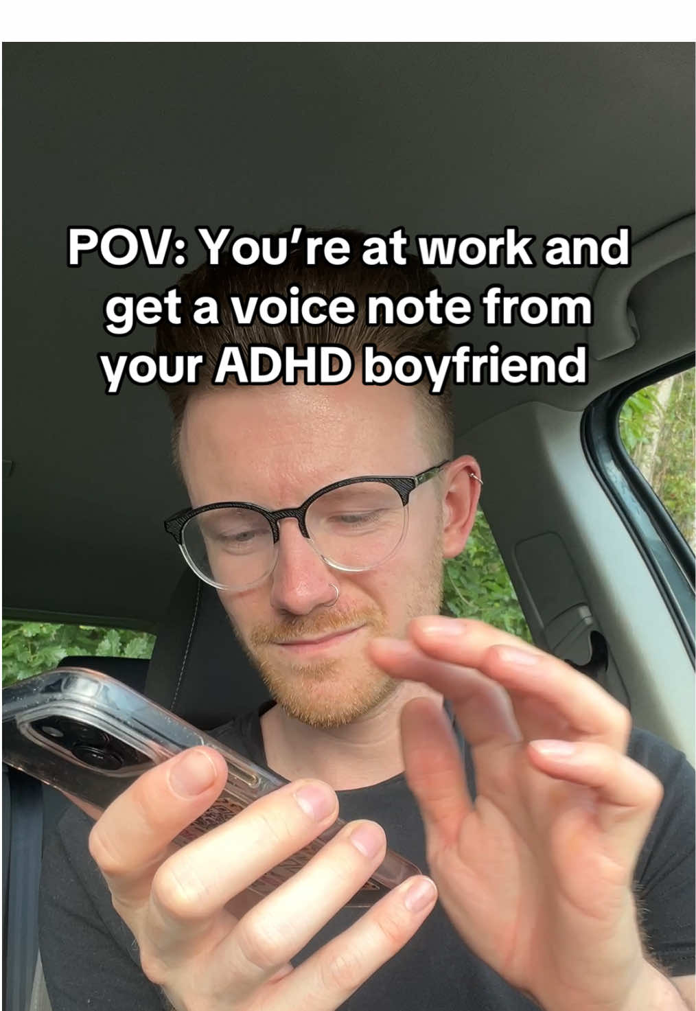 Voice notes from my boyfriend who has ADHD are always entertaining. You never know what’s going you come next! #adhd #adhdboyfriend #adultswithadhd #couplestiktok 