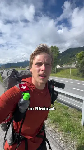 Schweiz Tag 4: Rheintal #wandern #challenge #extrem #wanderlust #abenteuer #europa #extrem #schweiz #alpen #alpenüberquerung #project47 #berge #rhein #schlaffass #taminabrücke 