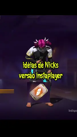 idéias de Nicks de free fire versão instaplayer💀#ff #nicks #instaplayer #fyp #freefire 