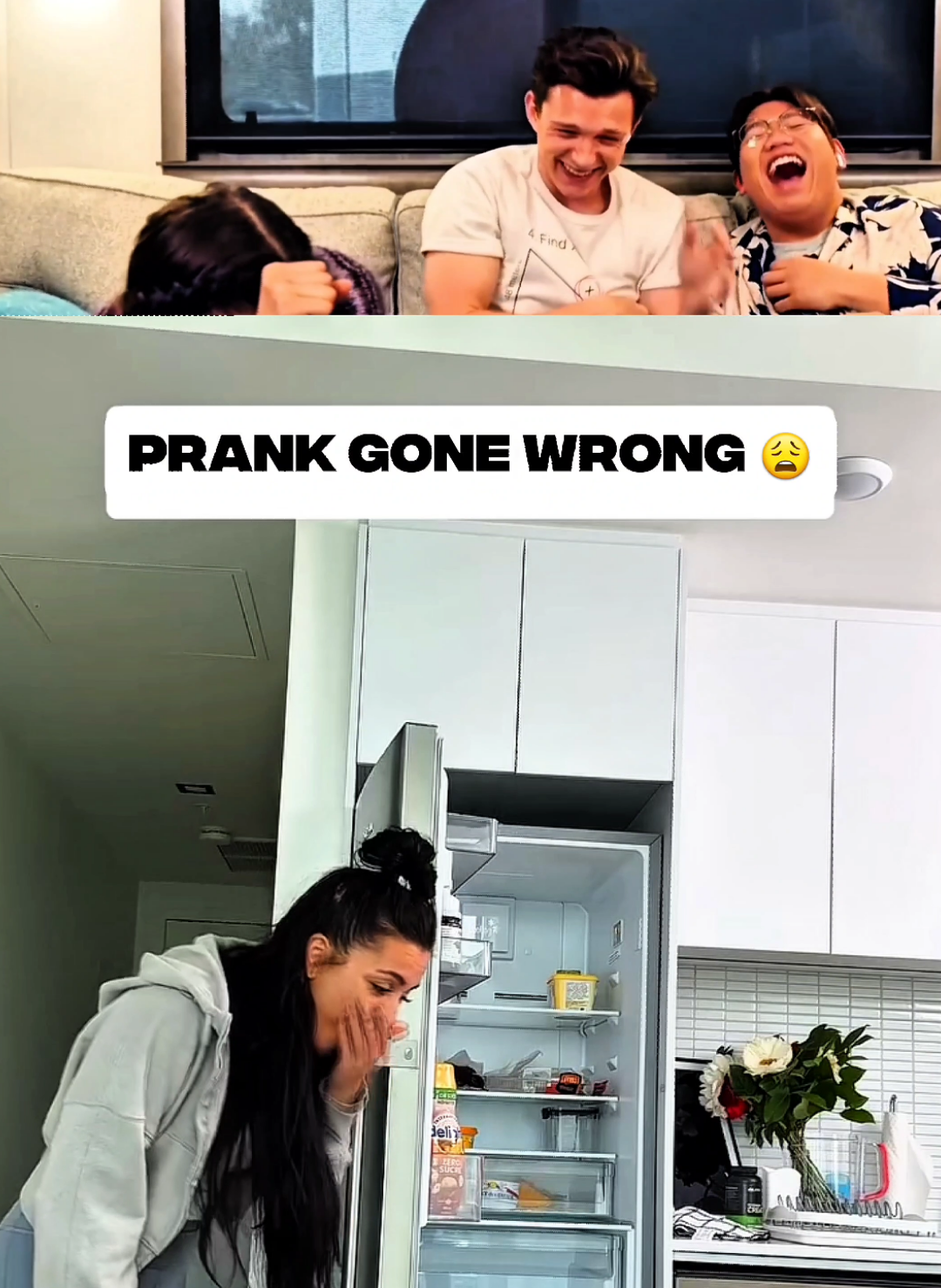 Tom Holland react try to laugh part 1 #tomholland #trynottolaugh #funny 