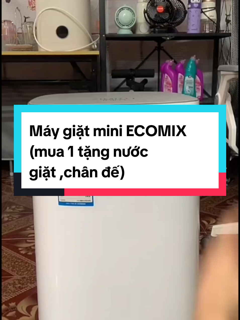 Máy giặt mini ECOMIX (mua 1 tặng nước giặt chân đế) #maygiat #maygiatecomix #maygiatcuatren #maygiatmini 