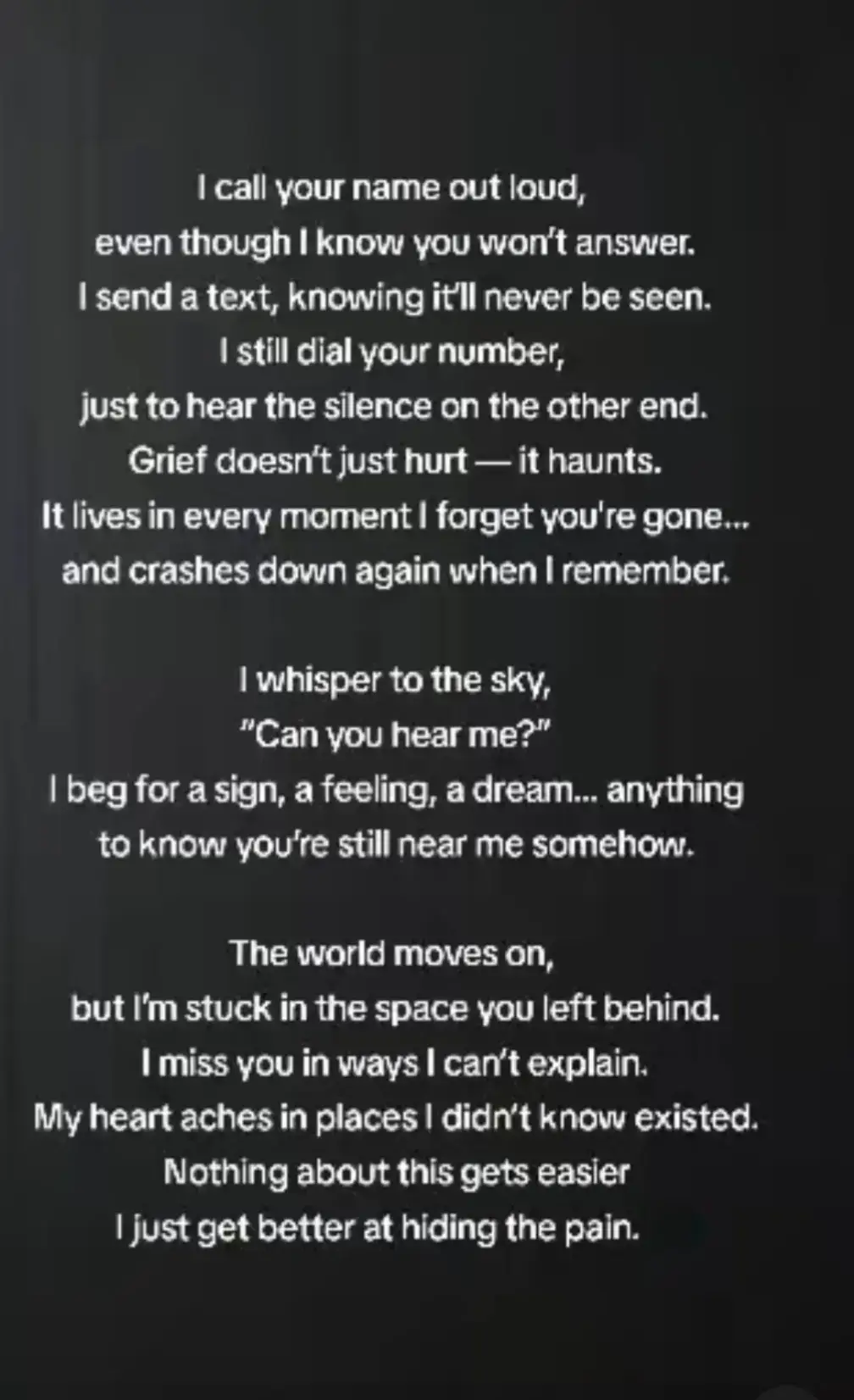 One day less to wait... One day closer to holding you again... I am still raw...still shattered...I drift from day to day like a piece of bark on the surface of the ocean...I exist, not live...and each day, as midnight passes, I release the breath I've been holding because there is now -  One day less to wait... I love you Justine...Now, Forever, Always...