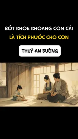 Bớt khoe khoang con cái, là giúp tích phước cho #ThuýAnĐường #SongKhoeMoiNgay #DepTuTuNhien #DuongNhanDuongTam #DongYDuongSac #KhoiNguonTuNhien #AnYenMoiNgay #ChamSocSacDep #DepLanhManh