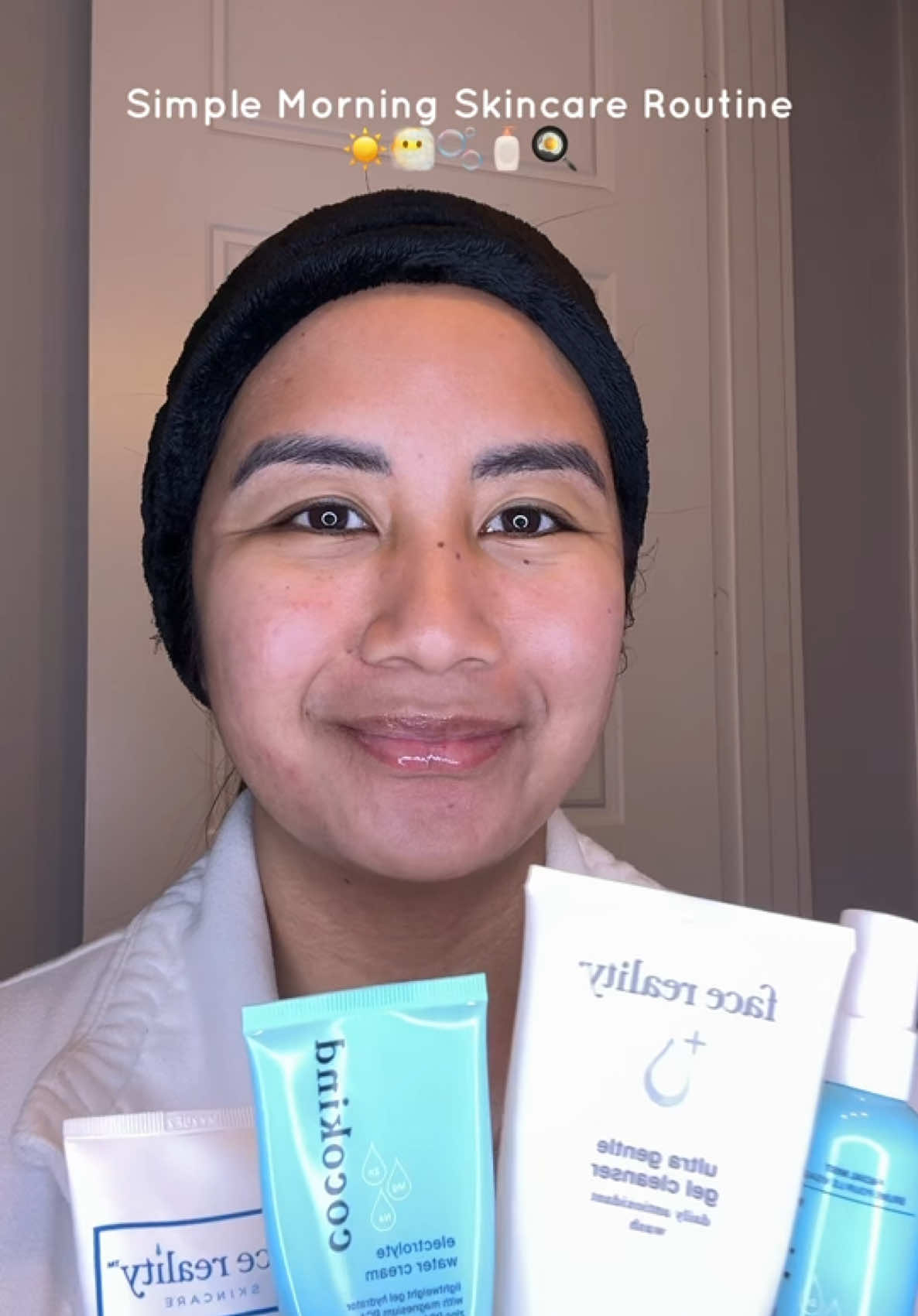 Running low on energy lately, but I still showed up for myself this morning. Skincare might seem small, but it’s my way of saying: I’m still here, still trying. 💆🏻‍♀️✨  Products I used:  @Face Reality ultra gentle cleanser and spf 28 minera sunscreen  @cocokind magnesium mist and electrolytes water cream  @Bubble Skincare talk back lip serum  #morningskincareroutine #creatorsearchinsights #skincare #sensitiveskin #AcneProneSkin #skincareroutine #CocoKindBrandTrip #morningskincare #AMGlow #skin 