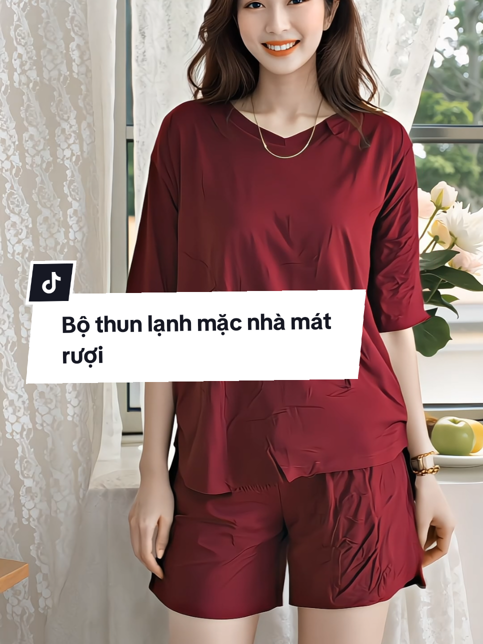 Set đồ bộ cổ tim thun lạnh mặc nhà thoải mái mát rượi, có nhiều màu xinh và có đủ size nhé chị em #setdobonu #setdoxinh #dobomacnha #ThoiTrendNu #xuhuong #saonguyen99 