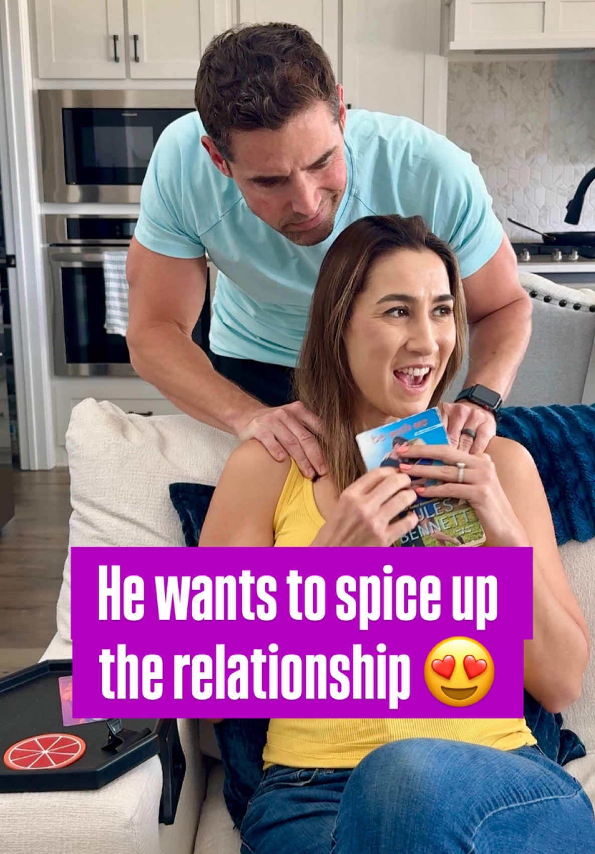 Time to try some new positions! 🤯 #couplegoals #marriedlife #couplecomedy 