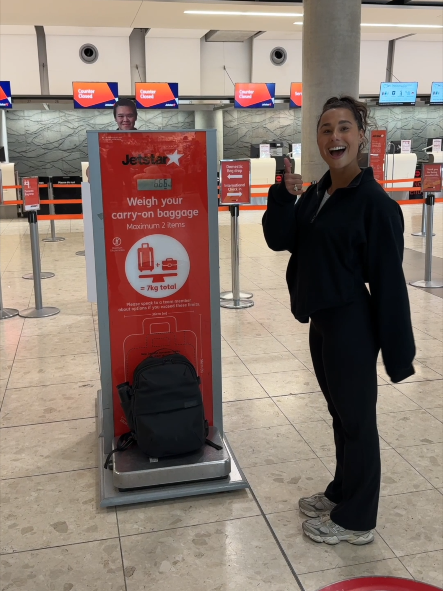 We took Airback GO to the airlines, and guess who passed every test? ✅ Fits under the seat. ✅ Fits in the sizer. ✅ Fits your entire weekend. #AirbackGO #TravelSmart #packing
