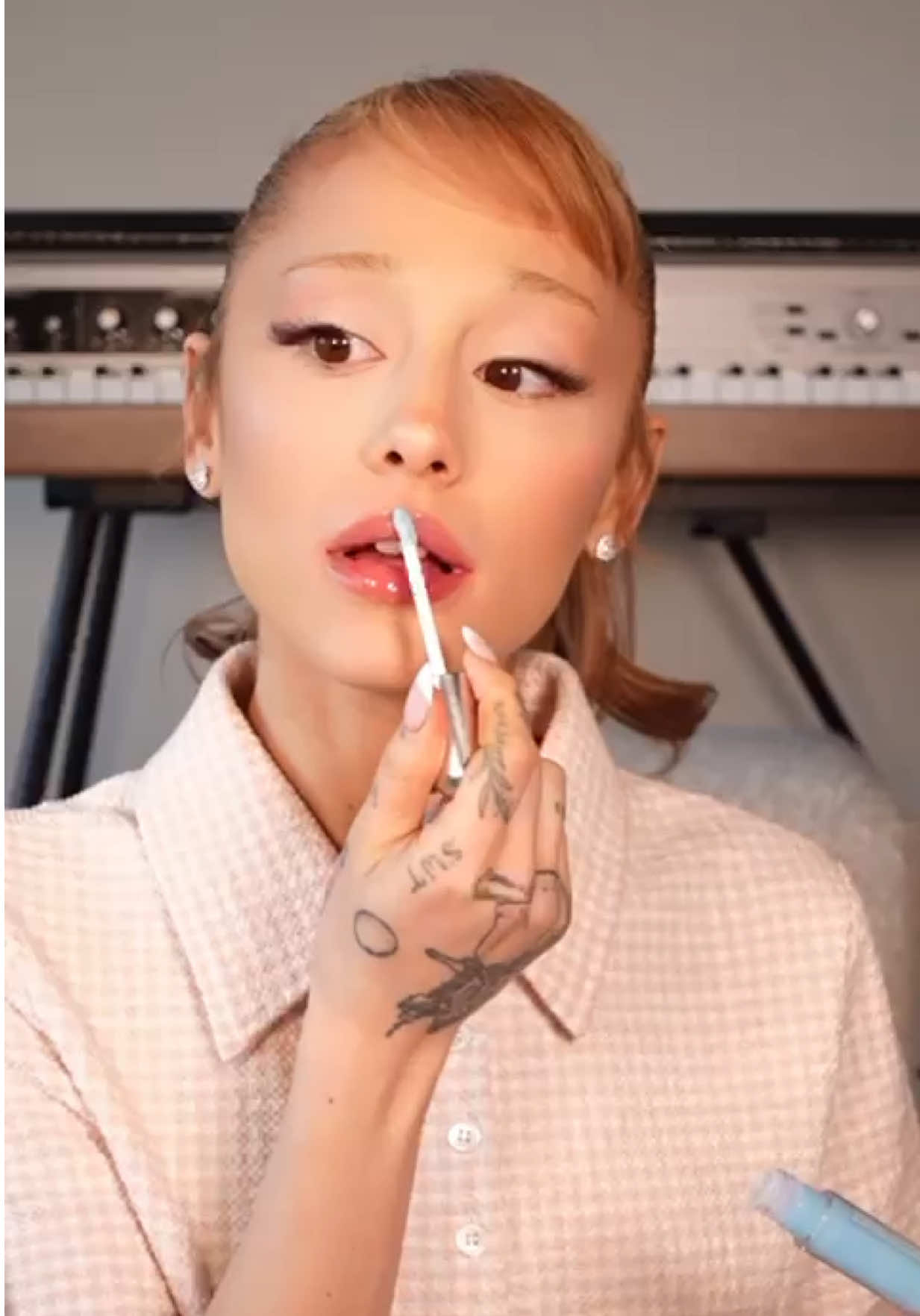 cotton candy glossy balm is now back in stock! ⊹ ̊. our viral ph adaptive transforms from this light blue to the most beautiful personalized pink 🩵🩷 shop now at rembeauty.com