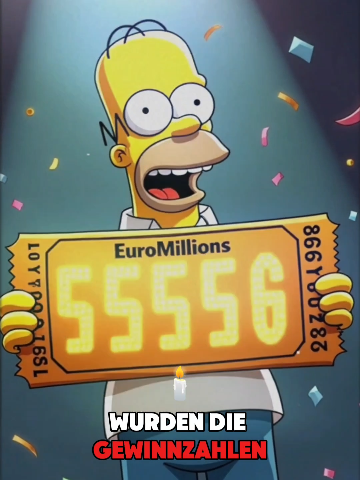 Die Simpsons gaben die Gewinnzahlen bekannt (29. August) – Jahre bevor sie tatsächlich gezogen wurden.😳 #simpsons #deutschland #vorhersage #deutsch #fürdich 