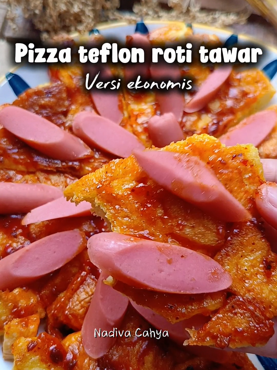 Jangan biarkan roti tawar kalian exp, buat ini aja. enak, ekonomis #pizzatime 