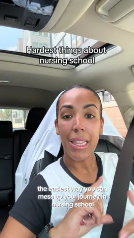 So much about nursing school is hard, but there is a really easy way to make it harder. If you hear nothing else about nursing school, know that it is difficult but it doesn’t have to be unbearable. As with any experience, you can make the most of a hard experience. Make sure you set yourself up for success with the right mindset. It’s really easy to get caught up with stuff that doesn’t matter, grades being one of them.  #nursingschool #nursingstudents #newgradnurse 
