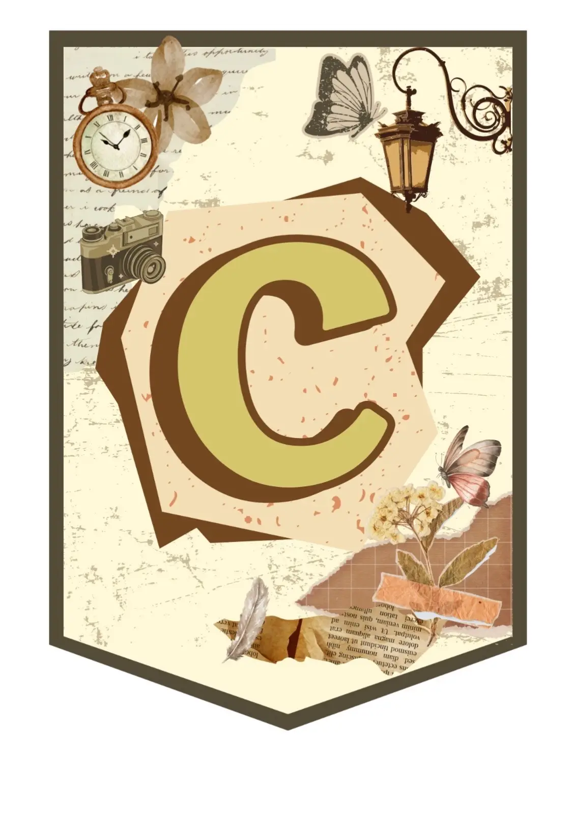 #vintage #huruf #hiasankelas #aesthetic #fypage 