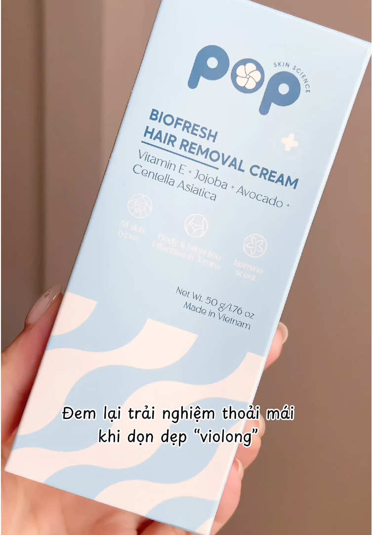 Kem tẩy lông Pop Biofresh êm ái bất ngờ lun👍🏼 #popbeauty #kemtaylong #kemtaylongpop #popbiofresh #beauty #fyp #foryou #hairremovalcream 