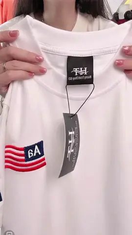 ÁO THUN BABYTEE-THÊU LÁ CỜ AA #aothunnu #aobabytee #aothuncoctay #thoitrangnu #hamy #xuhuong #thinhhanh 