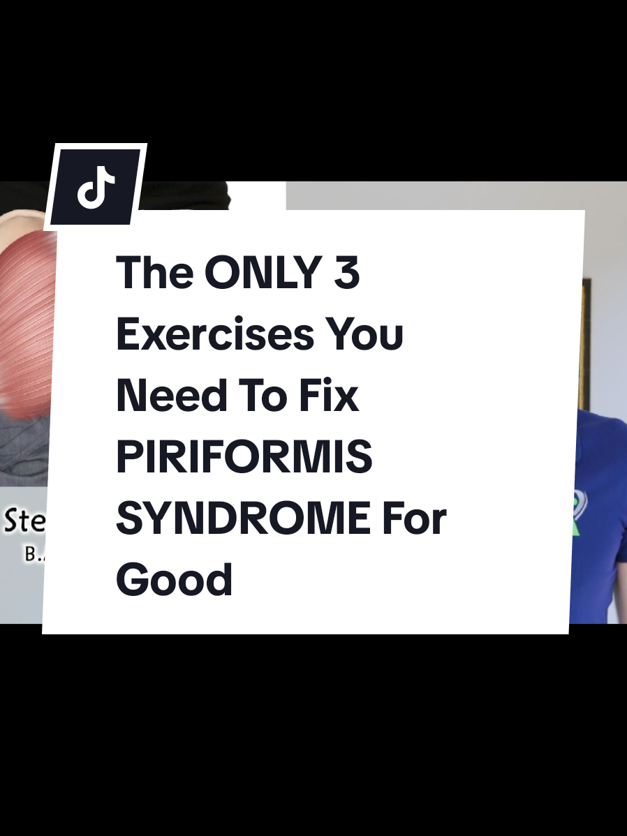 The ONLY 3 Exercises You Need To Fix PIRIFORMIS SYNDROME For Good #syndrome #piriformis #gym #exercise #Fitness #workoutmotivation 