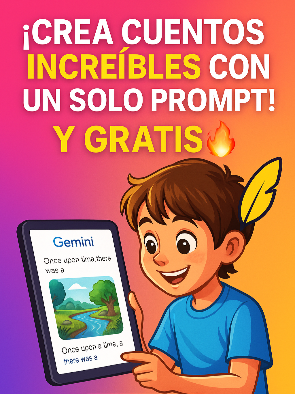 Ahora puedes crear un cuento con texto, imágenes y voz totalmente gratis. Solo tienes que colocar la idea de tu cuento y listo. Está disponible en la versión gratuita de GEMINI. Si quieres aprender más de IA, dar el salto, dictaré un curso en vivo 100% práctico para ti. Toda la información está en el link de mi perfil. #inteligenciaartificial #tiktokaprende #IA #cuentosconIA #storyboard#gemini #gems