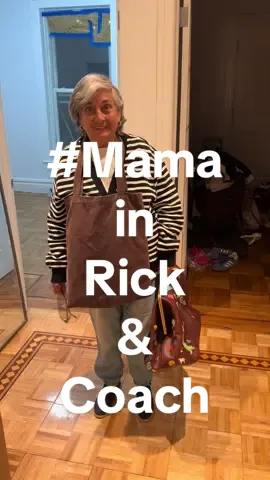 Mama decked out in Rick & Coach #CoachKissLock #RickOwens #Mama #Coach #Fyp 