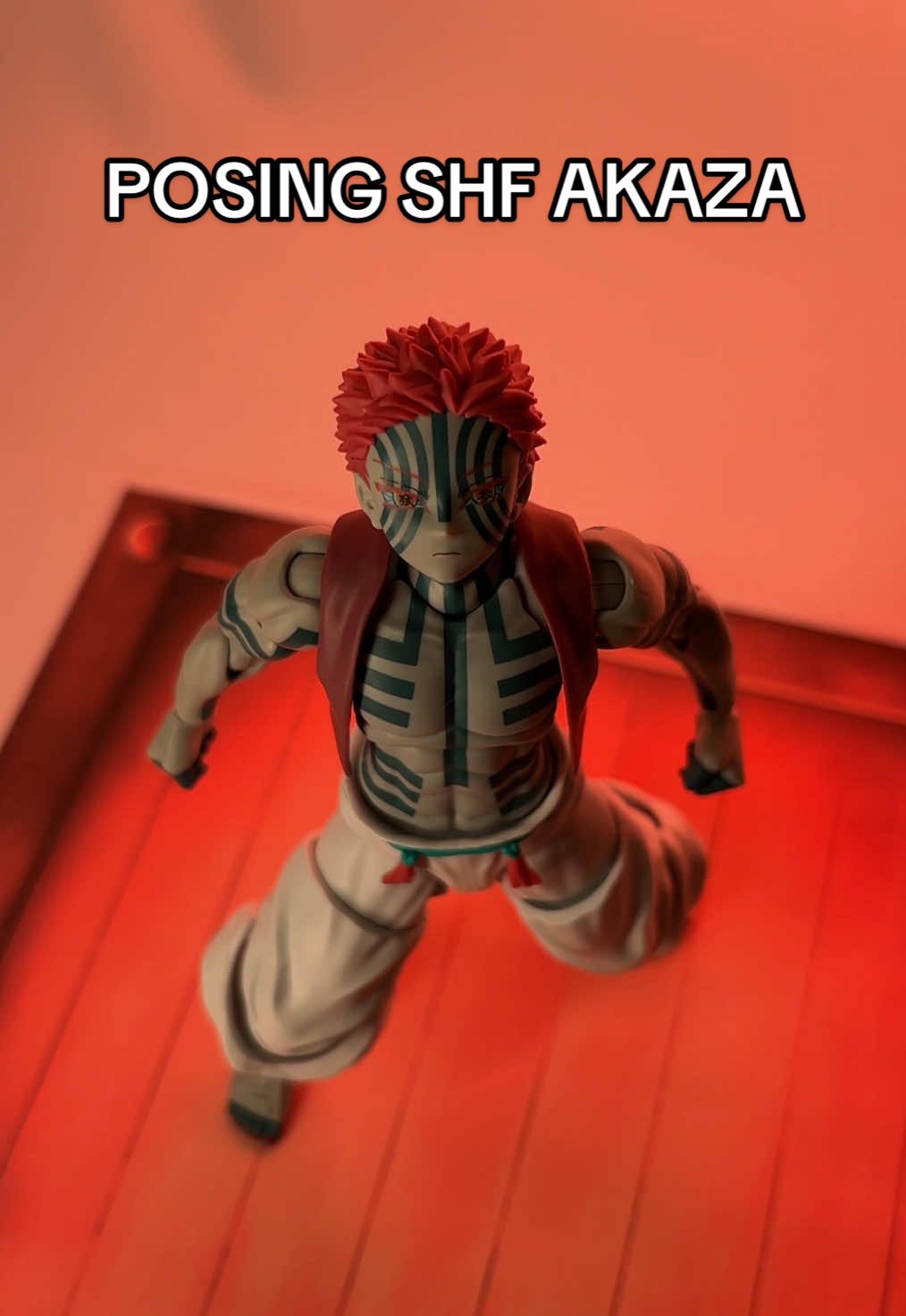 Posing SH Figuarts Akaza ❄️ Rengoku soon! #demonslayer #akaza #shfiguarts #animefigure #actionfigures #viral #fyp 