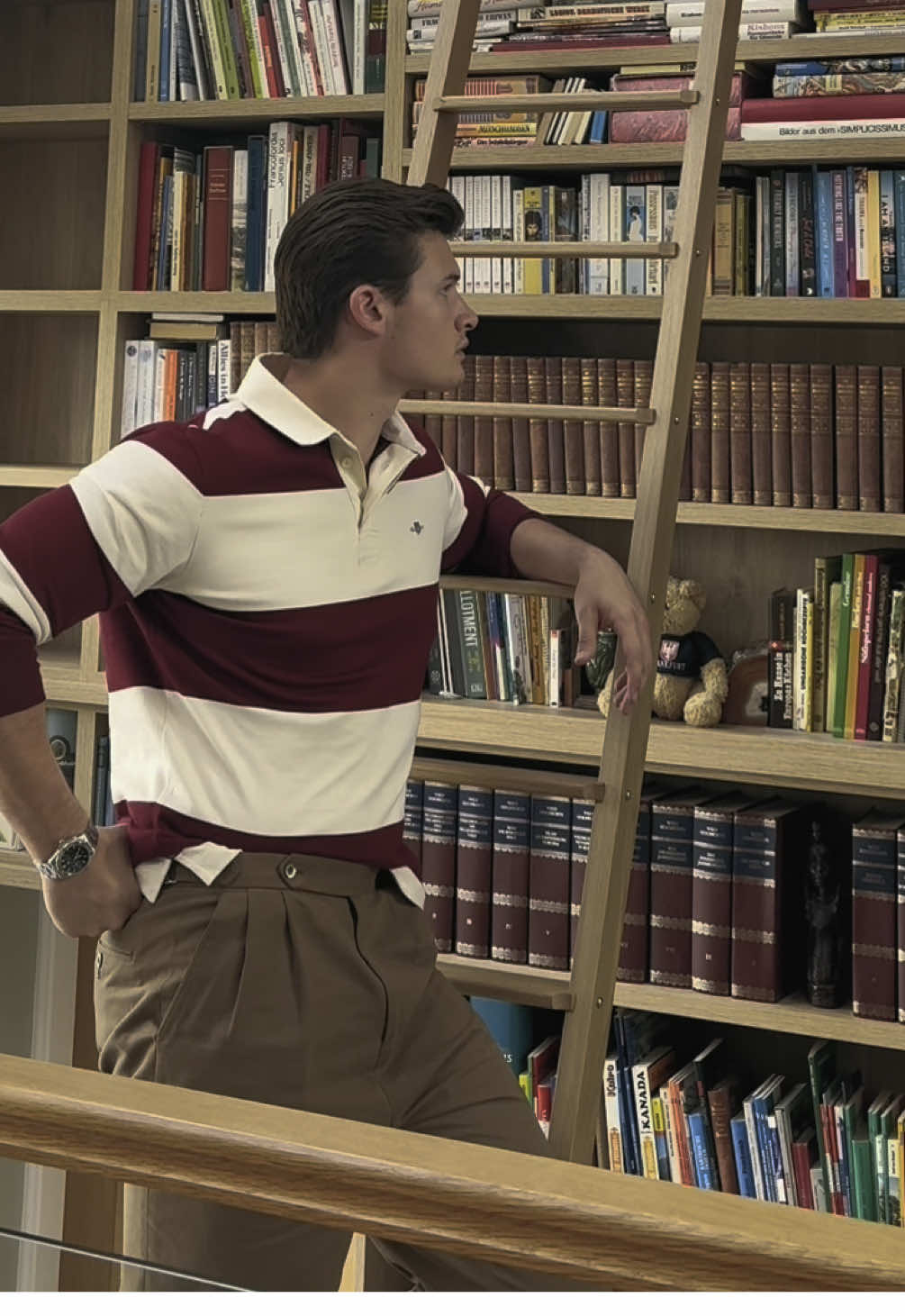 there was no performative reading performed in the making of this video🤥📖 • rugger from @GANT 🏉 • #fyp #fashiontok #getreadywithme #OOTD #foryoupage #menswear #fit #timeless #outfitinspo #vintage #ralphlaurenaesthetic #ivy #ivyleague #ralphlauren #rugby #rugger #gant 