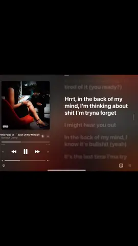Back Of My Mind- Nino Paid #fyp #music #lyrics #creatorsearchinsights #ninopaid 