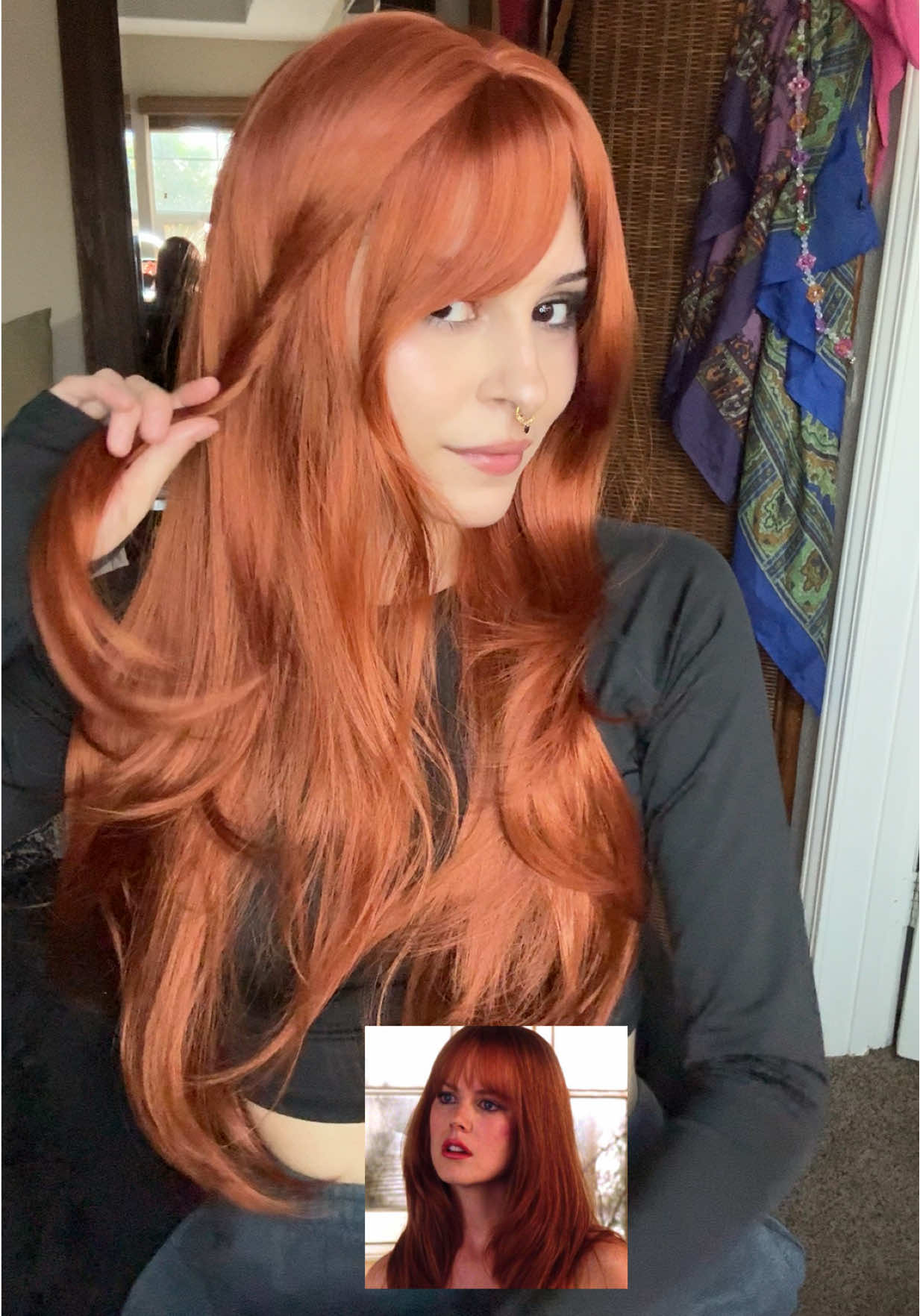 Someday I will bleach my hair again until then I’ll be living in this wig all fall 🍂❤️‍🔥  Wig tips are welcome!!🫶🏻 #wig 