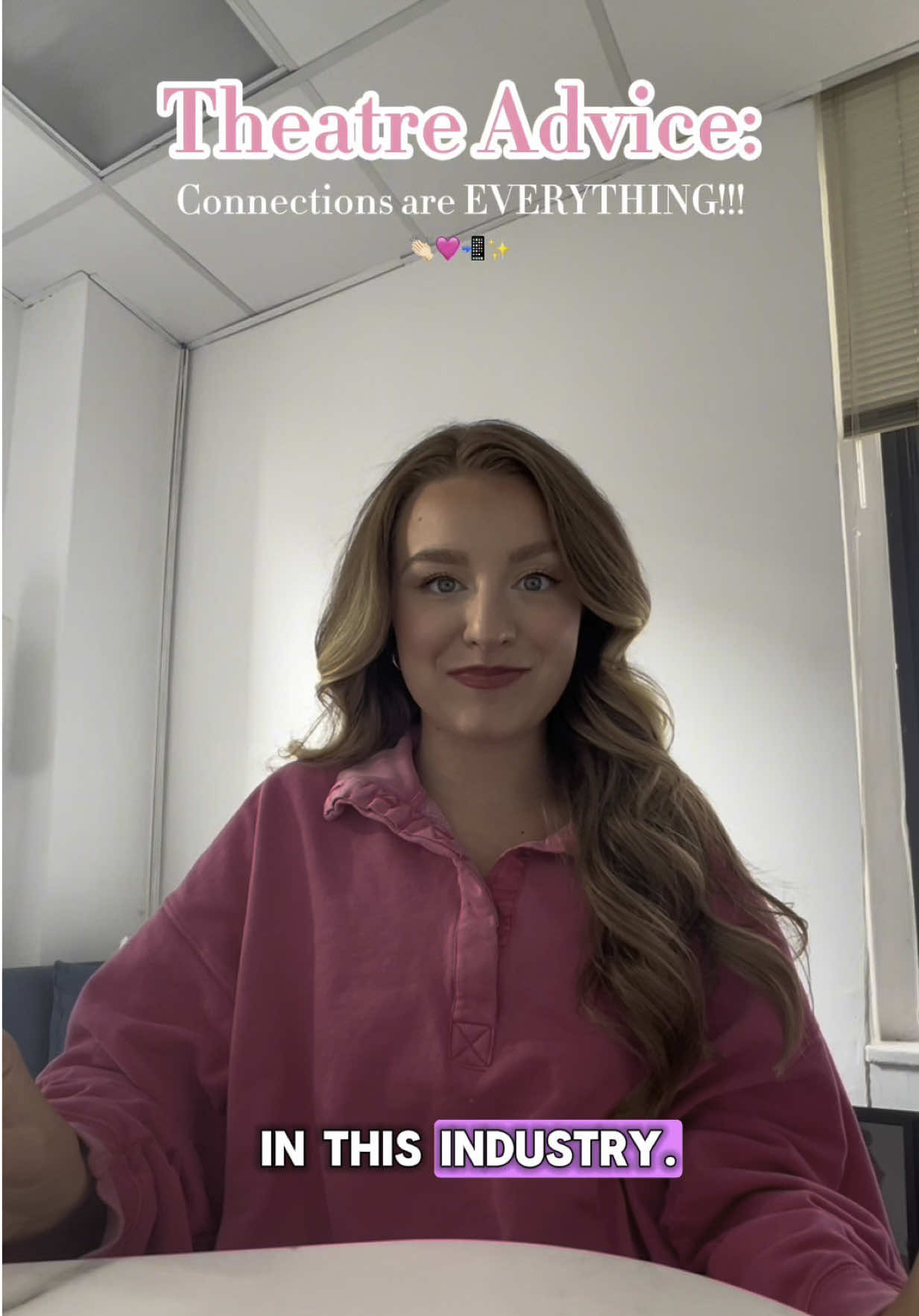 Networking / Connections are EVERYTHING? 📲💕 #musicaltheatre #musicaltheatreactress #broadway #actoradvice #theatrelife 