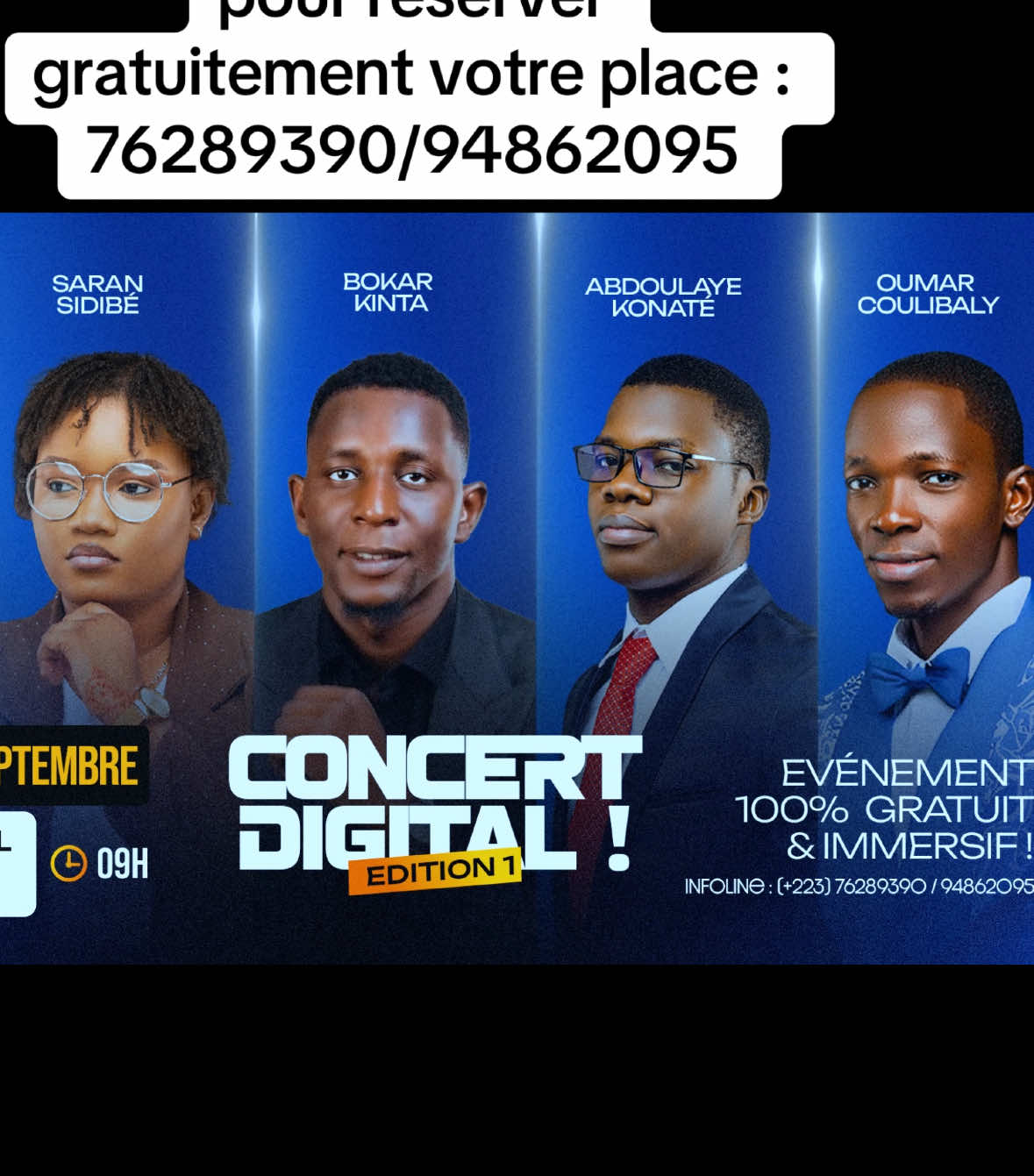 Concert Digital 2025 🔥 RDV le 06 septembre 2025 #bamakomali🇲🇱 #marketingdigital #concertdigital 