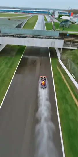 Max sliding in the rain at Silverstone 🌧️🏎️ #cars #racing #Motorsport #formula1 #f1 #redbull #maxverstappen #verstappen #silverstone #rain 