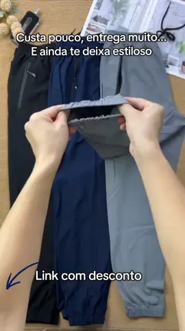 calça Jogger dry fit super elástico,  confortável e com material de alta qualidade #tiktokshop #calçamasculina #calcajogger #modamasculina #calçamasculinabarata 