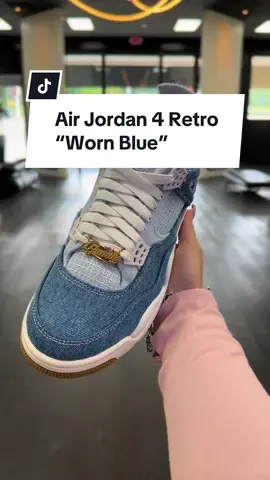 Denim done different. The Women's Air Jordan 4 'Worn Blue' pulls up with premium two-tone washes, light on the collar and midfoot, deep indigo on the overlays, and stitched details that upgrade the classic mesh. Gold 'Family' dubraes add that personal flex, while white mids and gum soles keep it clean and ready. We will be offering women's sizing this Saturday, 8/9/25 at 10AM on a first come first serve basis. WMNS 7-12 (Men's 5.5-10.5) #fyppppppppppppppppppppppp #fyp #leebaron #huntsville #conroetx #thewoodlandstx #samhoustonstateuniversity #shsu #community #retail #huntsvilletx #sneakerboutique #jordan4 #denim #womenexclusive 